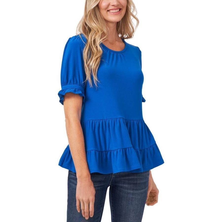 直接販売 シーシー Cece レディース トップス ベビードール Ruffled Babydoll Top Dp Cosmic Blue アウトレット 買取 Www Shirleyryan Ca