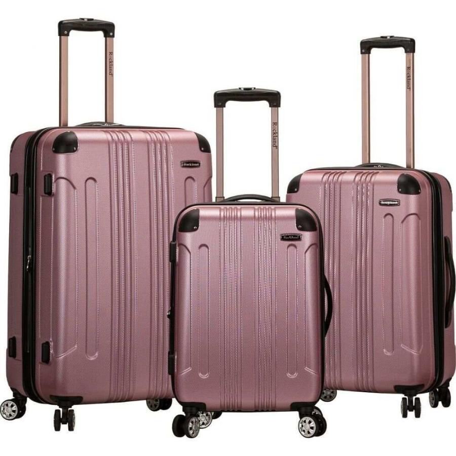 ロックランド Rockland メンズ スーツケース キャリーバッグ バッグ Hardside Upright Sonic 感謝価格 Set Pink 3pce