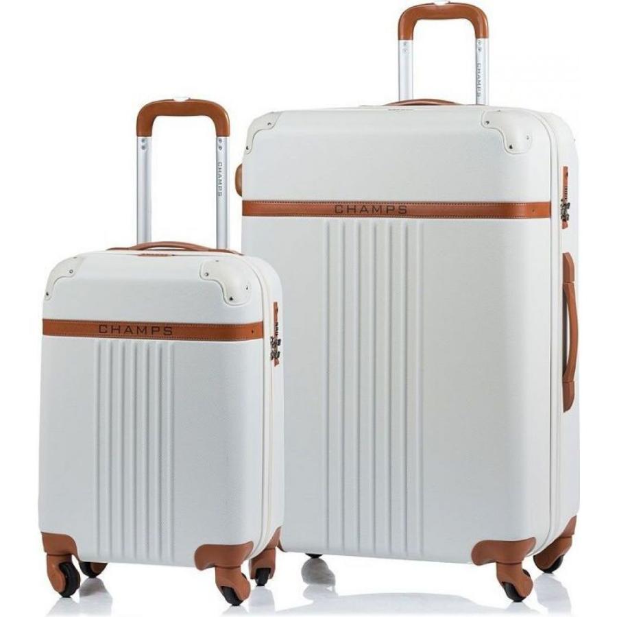 チャンプス Champs レディース スーツケース キャリーバッグ ハードサイド バッグ 2 Pc Vintage Hardside Luggage Set Ivory Veercosmeticos Com Br