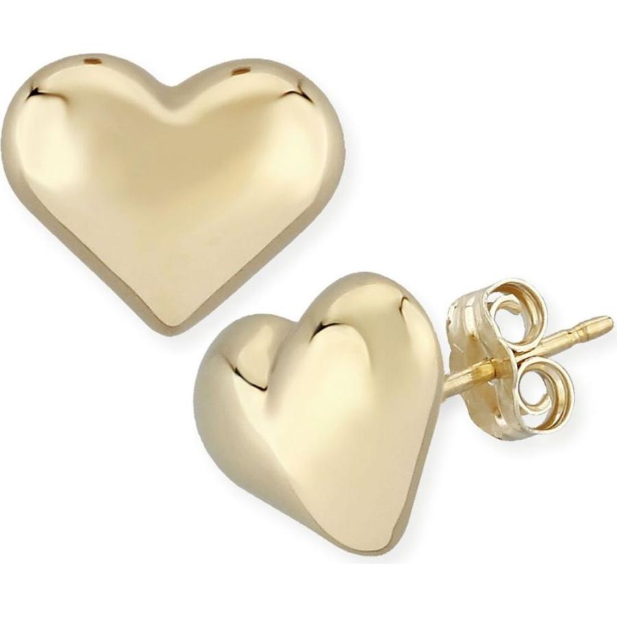 予約販売 メイシーズ Macy's ユニセックス イヤリング・ピアス スタッドピアス ハート Puffed Heart Stud Earrings Set in 14k Yellow Gold (8mm) No Size ピアス