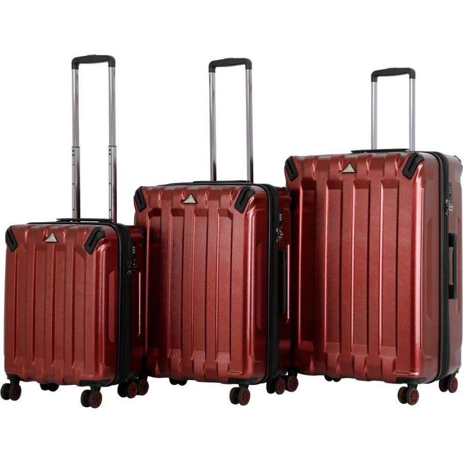 トライフォース ラゲッジ Triforce Luggage ユニセックス スーツケース キャリーバッグ バッグ Triforce Ranger 3pc Set 21 26 30 Spinner Luggage Burgundy Supersport Tn