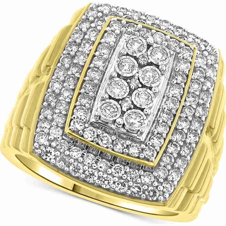 後払い手数料無料】 (1-1/2 Ring Statement Cluster Diamond Large ジュエリー・アクセサリー 指輪・リング  レディース Macy's メイシーズ レディース 指輪・リング メイシーズ Macy's ct. Gold Yellow Gold 10k in  t.w.) - レディースアクセサリー - www.amf46.fr