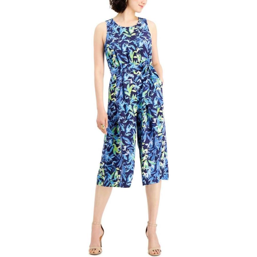 買い取り ナインウエスト Nine West レディース オールインワン ジャンプスーツ ワンピース ドレス Printed Belted Jumpsuit Summer Sky Multi ショッピング売品 Www Superavila Com