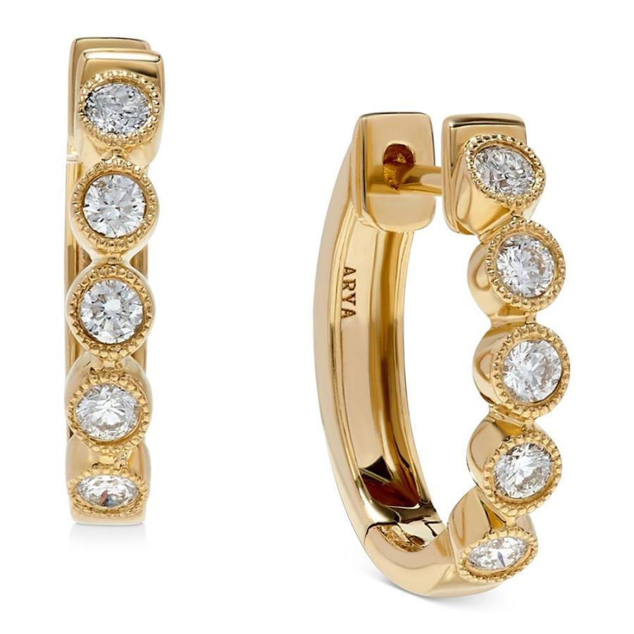 メイシーズ Macy's ユニセックス イヤリング・ピアス フープピアス Diamond Bezel Hoop Earrings (3/8 ct. t.w) in 14K Gold Yellow Gold ピアス