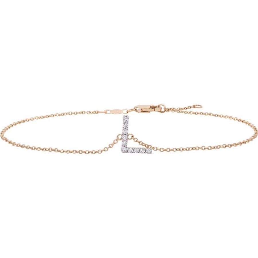 出産祝いなども豊富 メイシーズ Macy S ブレスレット Gold 14k In T W Ct 1 10 Bracelet Link Chain Initial Diamond ジュエリー アクセサリー ブレスレット ユニセックス Macy S メイシーズ ユニセックス メンズ アクセサリー