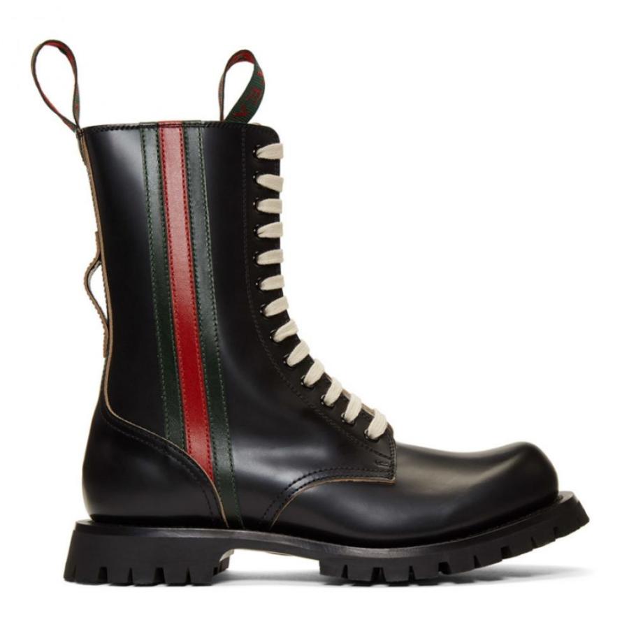 グッチ Gucci メンズ ブーツ シューズ 靴 Black Arley Boots Sme Md