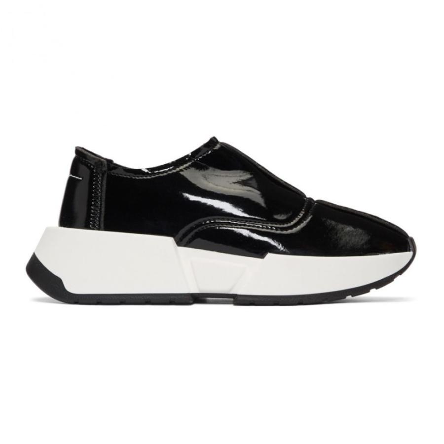 メゾン マルジェラ Mm6 Maison Margiela レディース スリッポン フラット チャンキーヒール シューズ 靴 Black Chunky Slip On Sneakers Black Www Capetowncafe Com