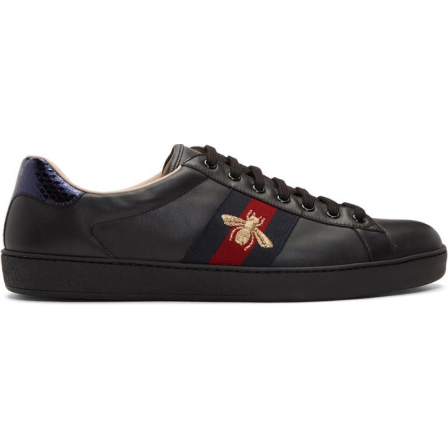 魅力的な価格 メンズ Gucci グッチ シューズ 靴 メンズ スニーカー グッチ Gucci スニーカー Black Sneakers Bee Embroidered Ace Black シューズ 靴 シューズ Smssvg Org