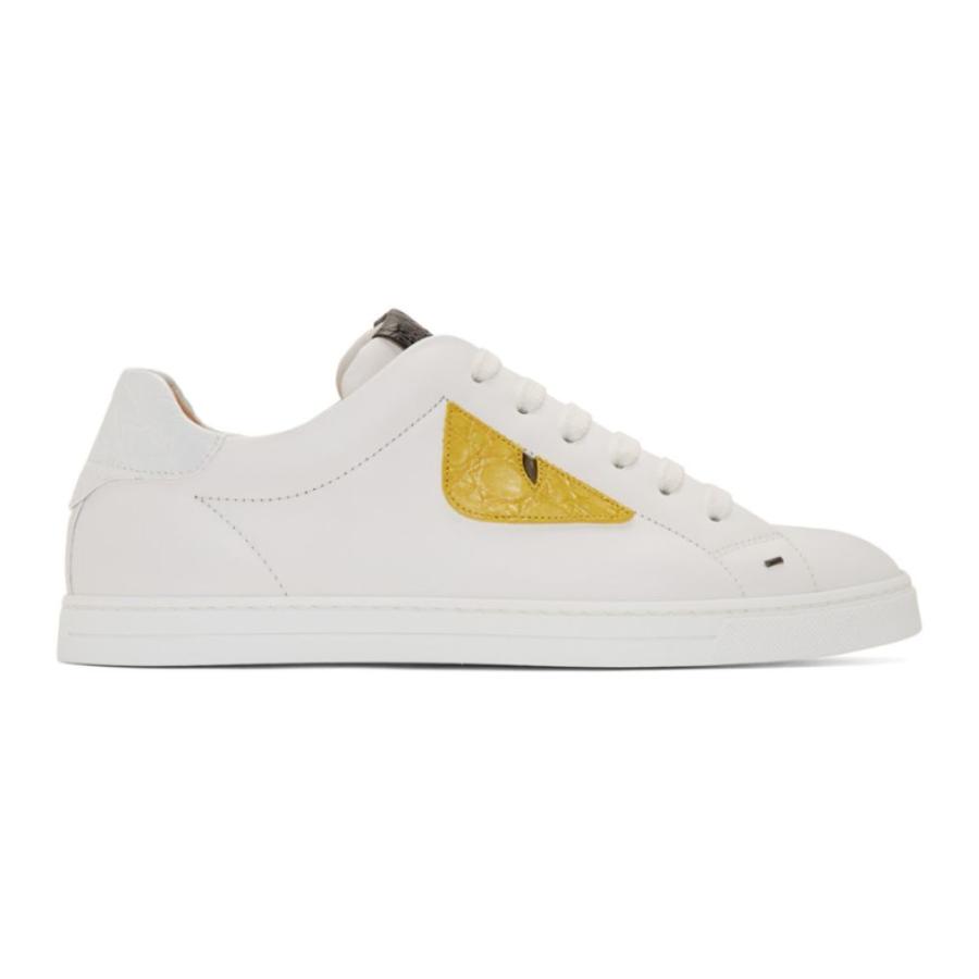 まとめ買い White シューズ 靴 スニーカー メンズ Fendi フェンディ シューズ 靴 メンズ スニーカー フェンディ Fendi Leather White Black Sunflower Ultra Sneakers Bugs Bag シューズ Smssvg Org