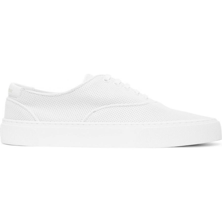 ついに再販開始 スニーカー サンローラン イヴ Laurent Saint メンズ White Sneakers Venice Perforated White シューズ 靴 スニーカー メンズ Laurent Saint サンローラン イヴ シューズ Affaires Sociales Gouv Cg