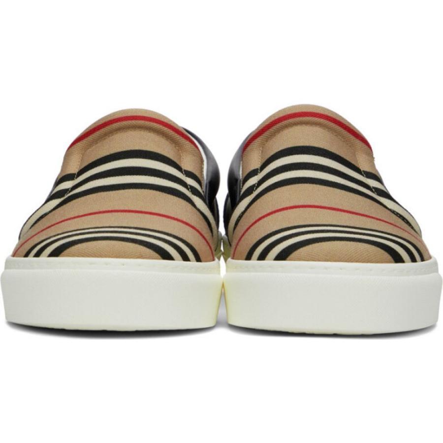 年末のプロモーション Burberry バーバリー スニーカー メンズ シューズ 靴 バーバリー Burberry メンズ スニーカー シューズ 靴 Beige Black Icon Stripe Thompson Sneakers Archive Beige シューズ Knowledge21 Com