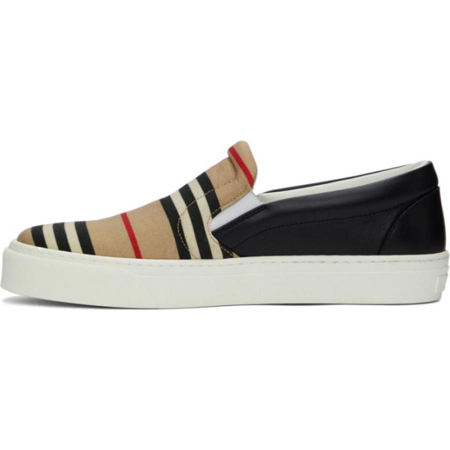 年末のプロモーション Burberry バーバリー スニーカー メンズ シューズ 靴 バーバリー Burberry メンズ スニーカー シューズ 靴 Beige Black Icon Stripe Thompson Sneakers Archive Beige シューズ Knowledge21 Com