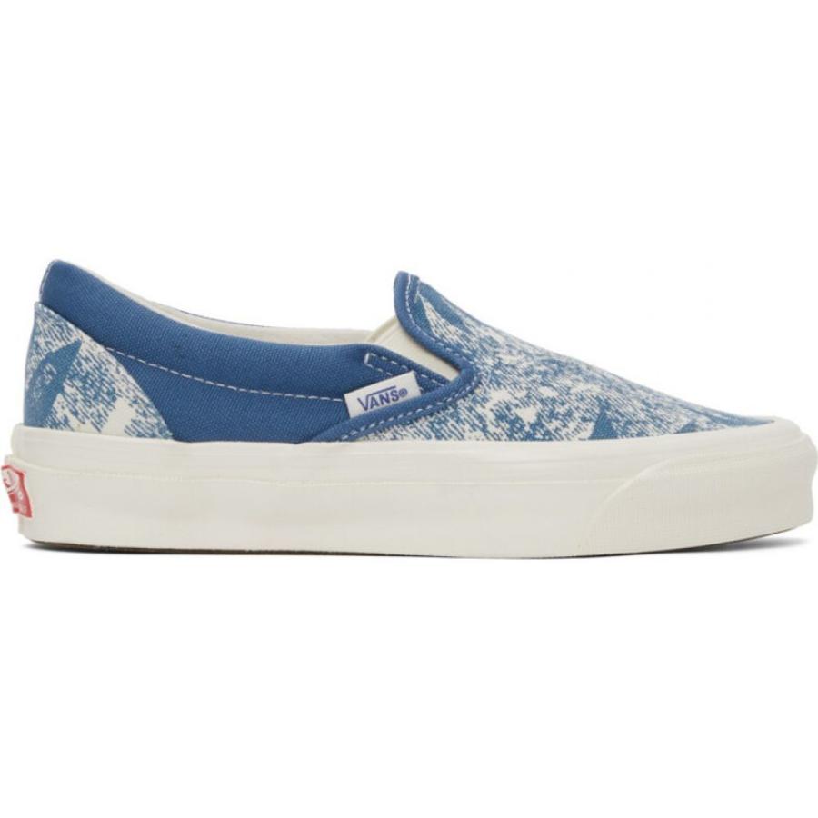 大人女性の Classic OG Blue シューズ・靴 スニーカー スリッポン・フラット レディース Vans ヴァンズ シューズ・靴 レディース  スリッポン・フラット ヴァンズ Vans Slip-On leaf/Navy wash/Summer acid Palm Sneakers LX -  シューズ