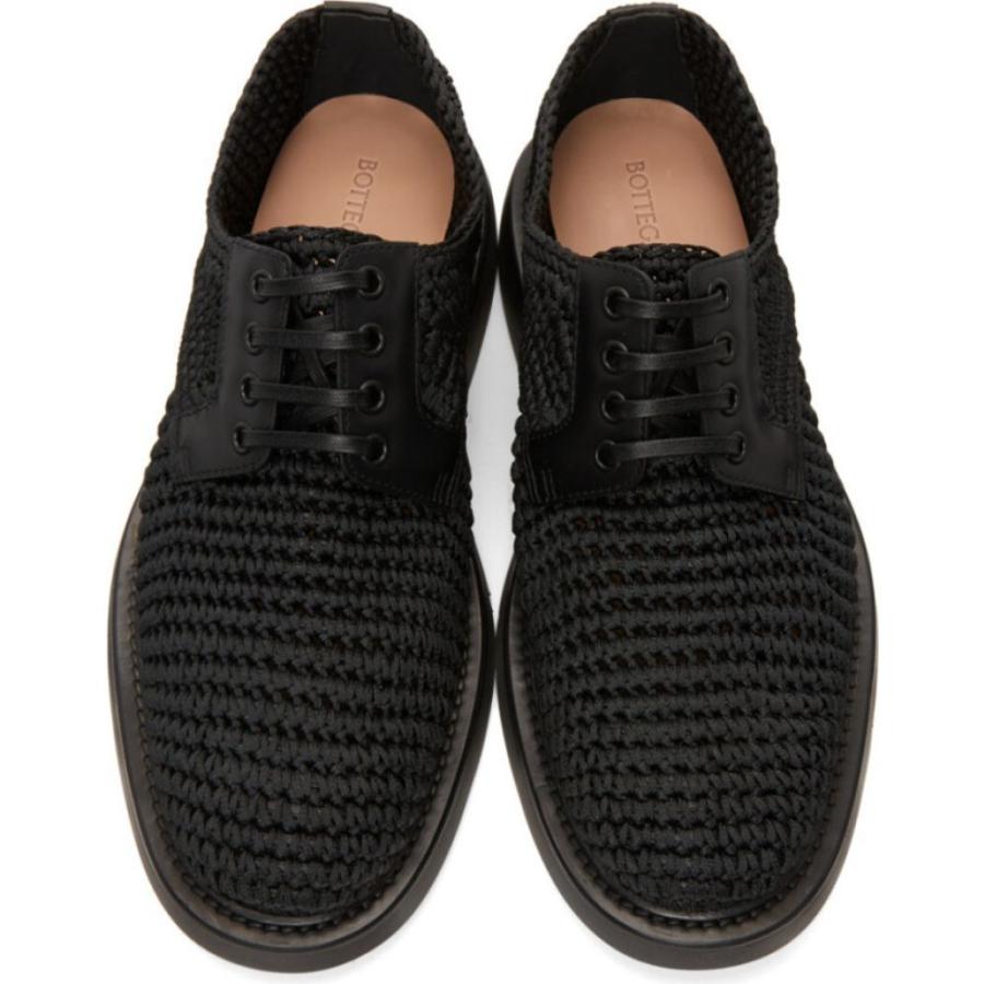 ボッテガ ヴェネタ Bottega Veneta メンズ 革靴・ビジネスシューズ シューズ・靴 Black Crochet 'The Level' Debrys Black｜fermart-shoes｜05