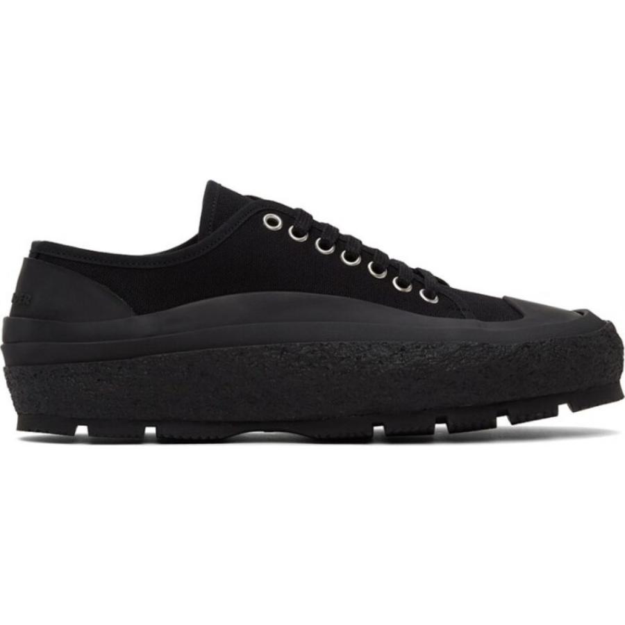 5年保証 Black シューズ 靴 ローカット スニーカー メンズ Sander Jil サンダー ジル シューズ 靴 メンズ スニーカー サンダー ジル Sander Jil Canvas Black Sneakers Low Top シューズ Itse Edu Co