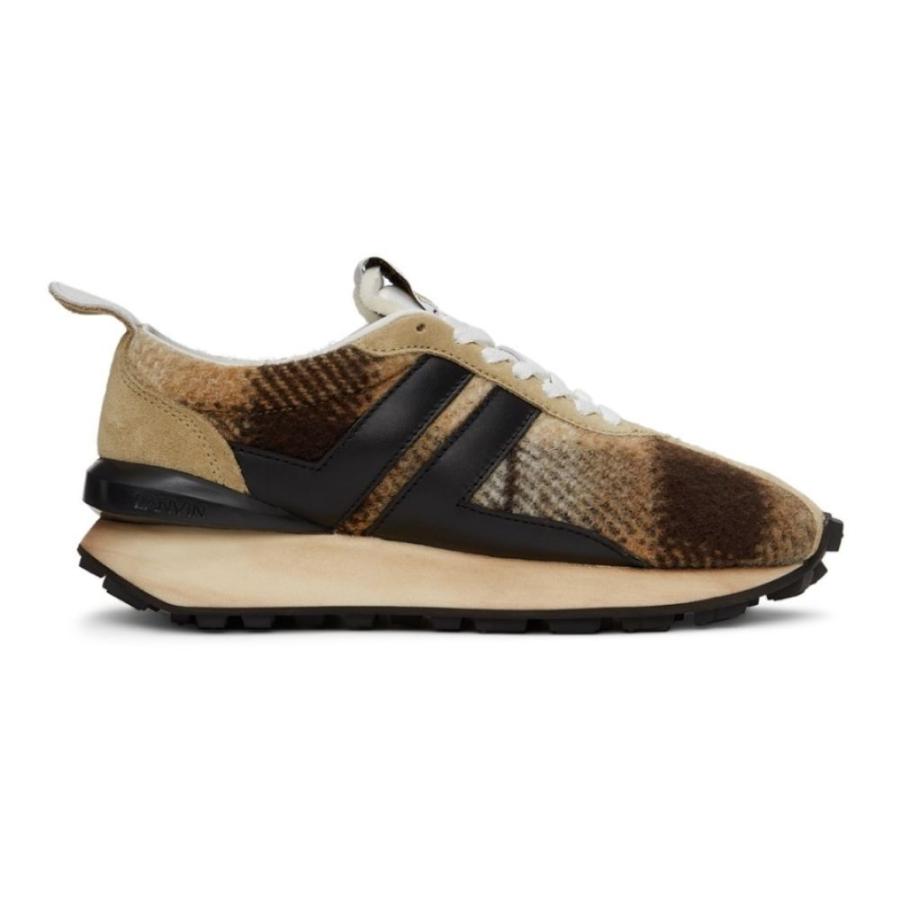 おすすめ Lanvin ランバン スニーカー メンズ シューズ 靴 ランバン Lanvin メンズ スニーカー シューズ 靴 Brown Wool Bumpr Sneakers Beige Brown シューズ Smssvg Org