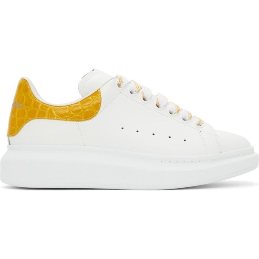 史上最も激安 Croc Yellow White シューズ 靴 スニーカー メンズ Mcqueen Alexander マックイーン アレキサンダー スニーカー マックイーン アレキサンダー Mcqueen Alexander Oversized Yellow White Pop Sneakers シューズ