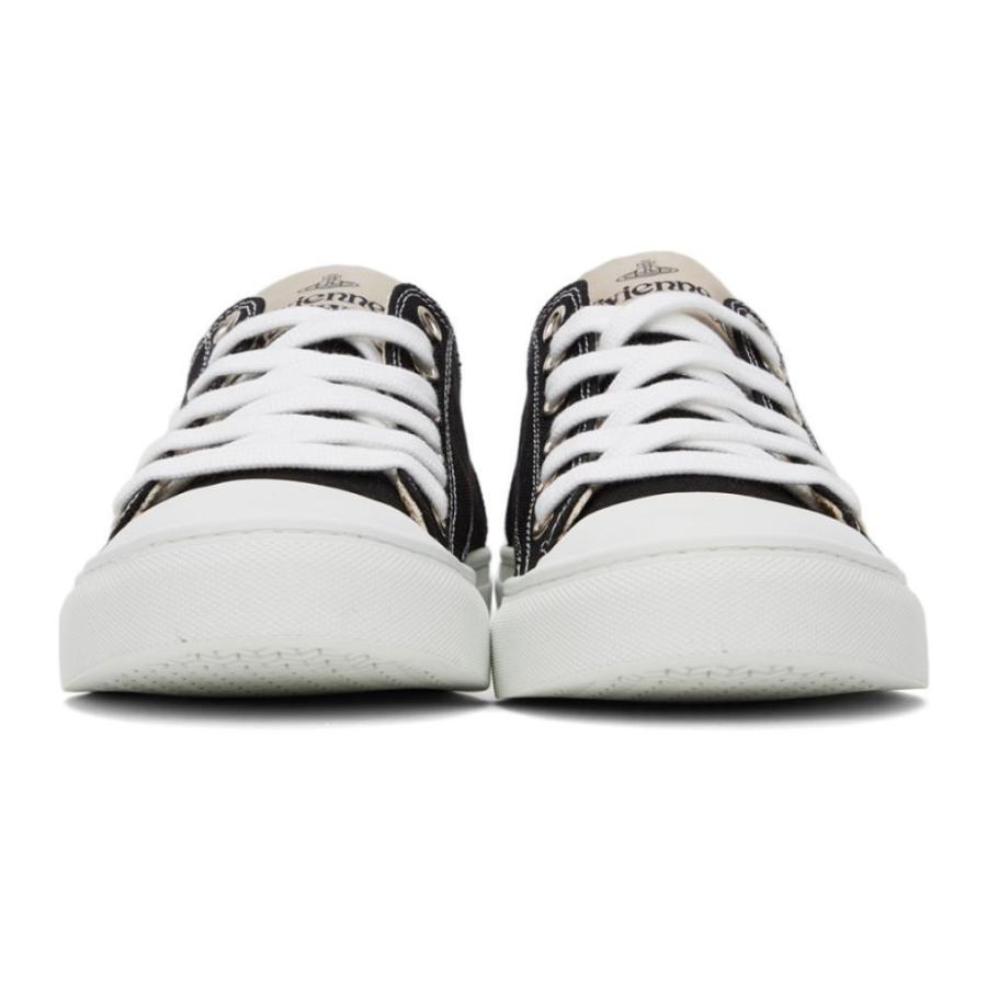 希少 黒入荷 ヴィヴィアン スニーカー ウエストウッド ヴィヴィアン Westwood Vivienne ウエストウッド Black Sneakers Low Plimsoll White Black シューズ 靴 スニーカー メンズ Westwood Vivienne シューズ Meorboston Org