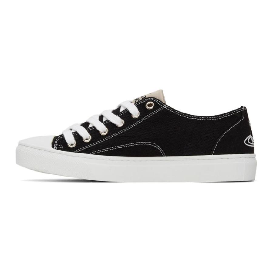 希少 黒入荷 ヴィヴィアン スニーカー ウエストウッド ヴィヴィアン Westwood Vivienne ウエストウッド Black Sneakers Low Plimsoll White Black シューズ 靴 スニーカー メンズ Westwood Vivienne シューズ Meorboston Org