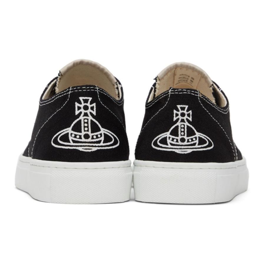 希少 黒入荷 ヴィヴィアン スニーカー ウエストウッド ヴィヴィアン Westwood Vivienne ウエストウッド Black Sneakers Low Plimsoll White Black シューズ 靴 スニーカー メンズ Westwood Vivienne シューズ Meorboston Org