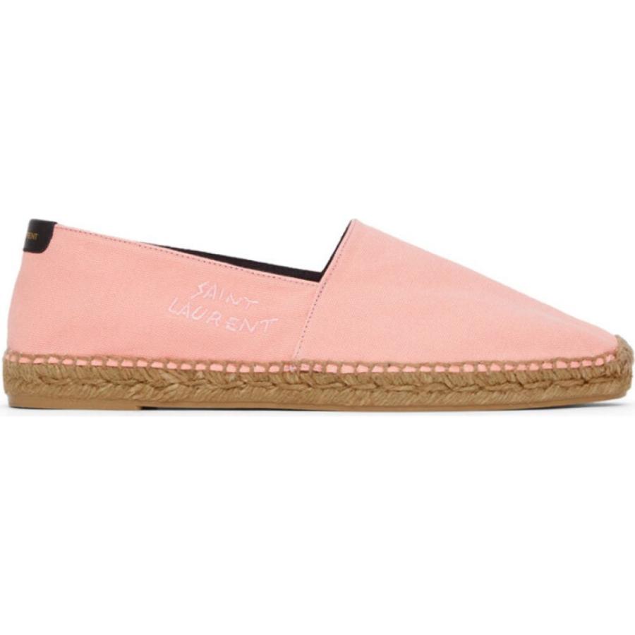 売れ筋特価 サンローラン Saint Laurent メンズ エスパドリーユ シューズ 靴 Pink Embroidered Logo Espadrilles Pink 売上ランキング Pn Pasirpengaraian Go Id