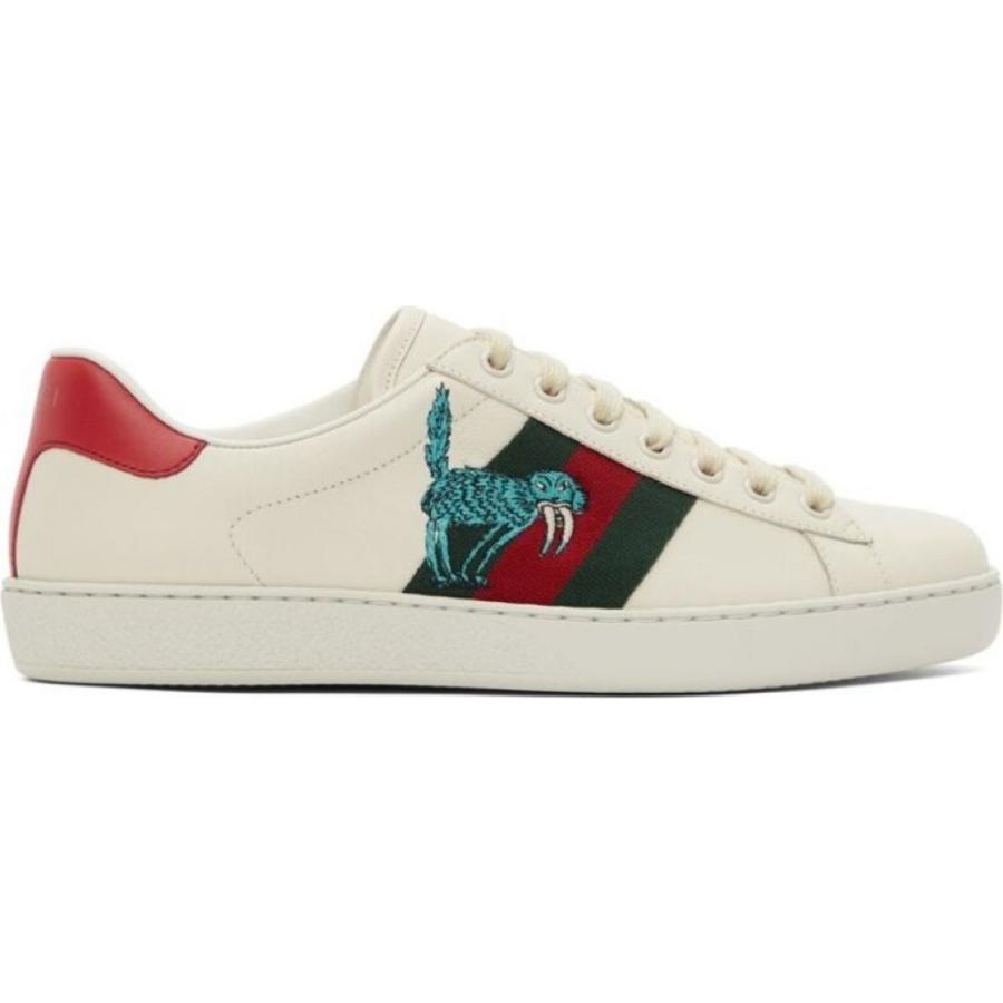 日本最大級 Gucci グッチ シューズ 靴 メンズ スニーカー グッチ Gucci メンズ White Sneakers Ace Hartas Freya Off White シューズ 靴 スニーカー シューズ Affaires Sociales Gouv Cg