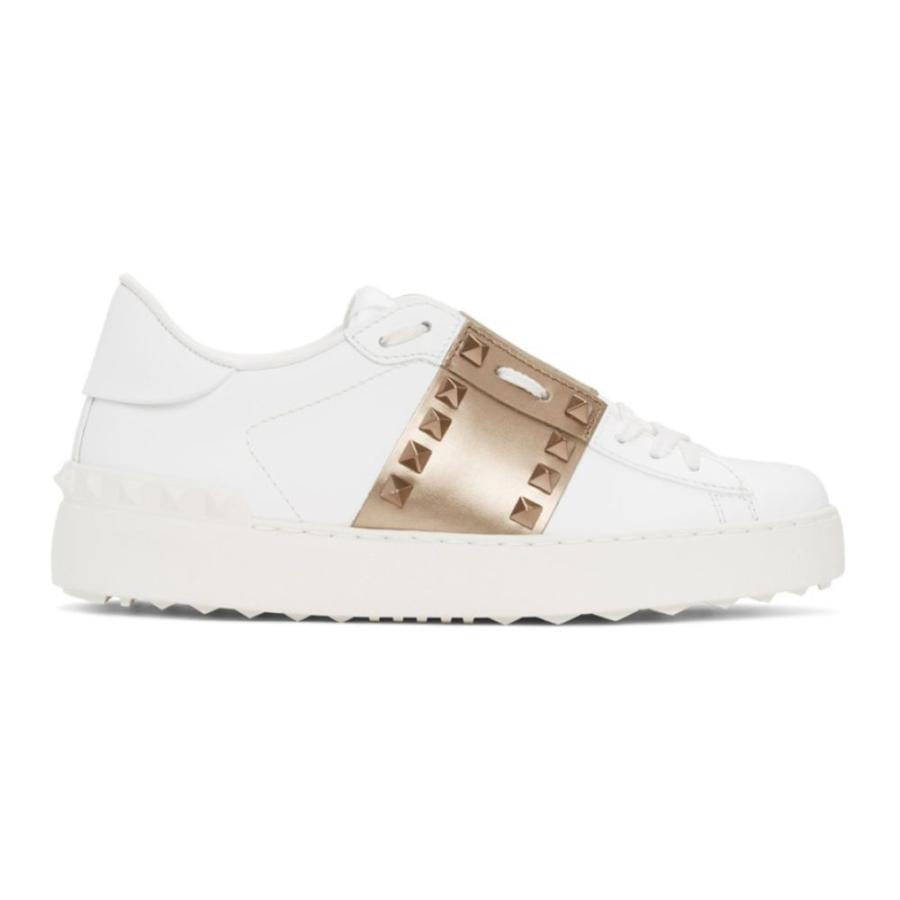 ヴァレンティノ Valentino Garavani レディース スニーカー シューズ 靴 White Rockstud Untitled Sneakers White Gold Hc f フェルマート Fermart シューズ 通販 Yahoo ショッピング