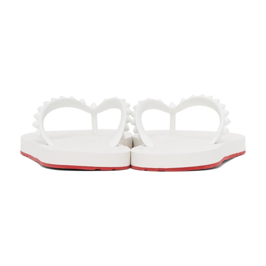 クリスチャン ルブタン ルブタン Christian Louboutin レディース ビーチサンダル ファッション トングサンダル トングサンダル シューズ 靴 White White Loubi Flip Sandals Thong Fermart Hc f フェルマート シューズ