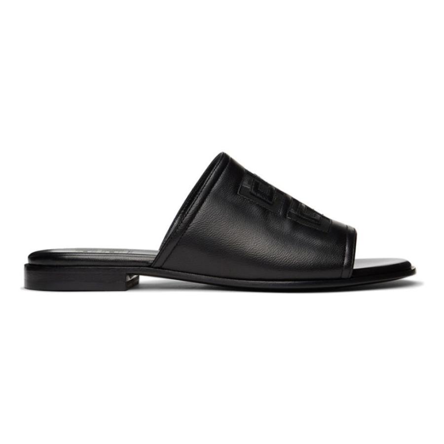 Black シューズ・靴 フラット サンダル・ミュール レディース Givenchy ジバンシー 4G Black Sandals Flat サンダル 【返品送料無料】