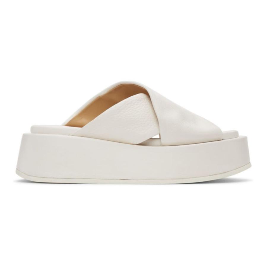 マルセル Marsell レディース サンダル・ミュール シューズ・靴 White Piattaforma Sandals White  :hc-221349f124004:フェルマート fermart シューズ - 通販 - Yahoo!ショッピング