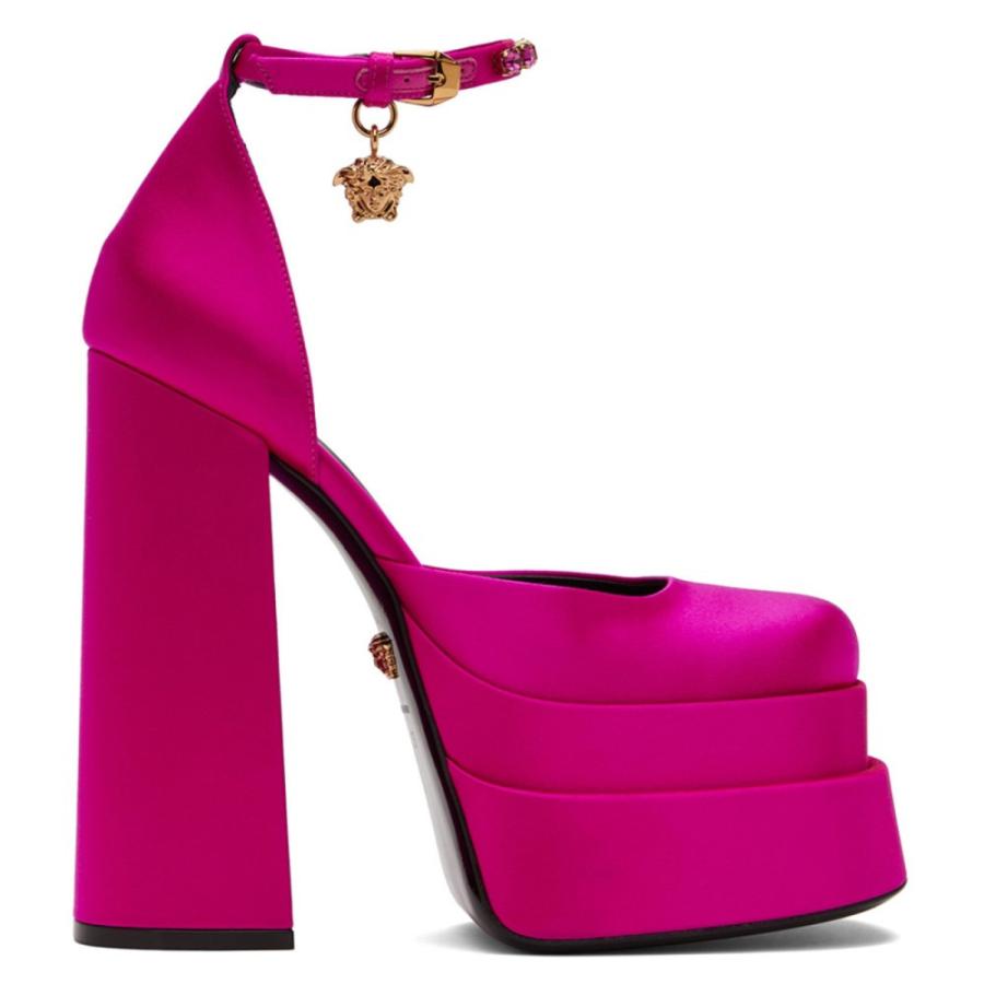 pink versace heels