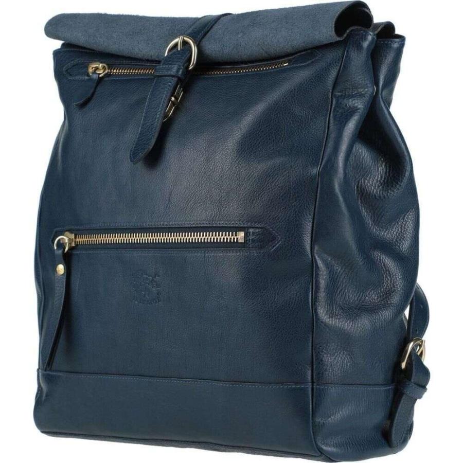 期間限定キャンペーン Il イルビゾンテ バッグ メンズ イルビゾンテ Bisonte Il Bisonte Blue Dark Pack Fanny Backpacks バッグ メンズ バッグ