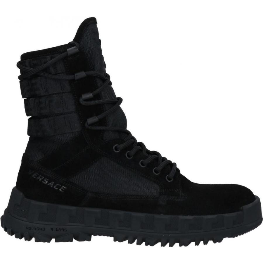 激安特価 ヴェルサーチ Versace メンズ ブーツ シューズ 靴 Boots Black 格安人気 Lespakigali Com