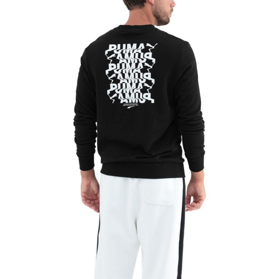 低価格 スウェット トレーナー メンズ Puma プーマ トップス メンズ スウェット トレーナー プーマ Puma トップス Black Crew Graphic Avenir トップス