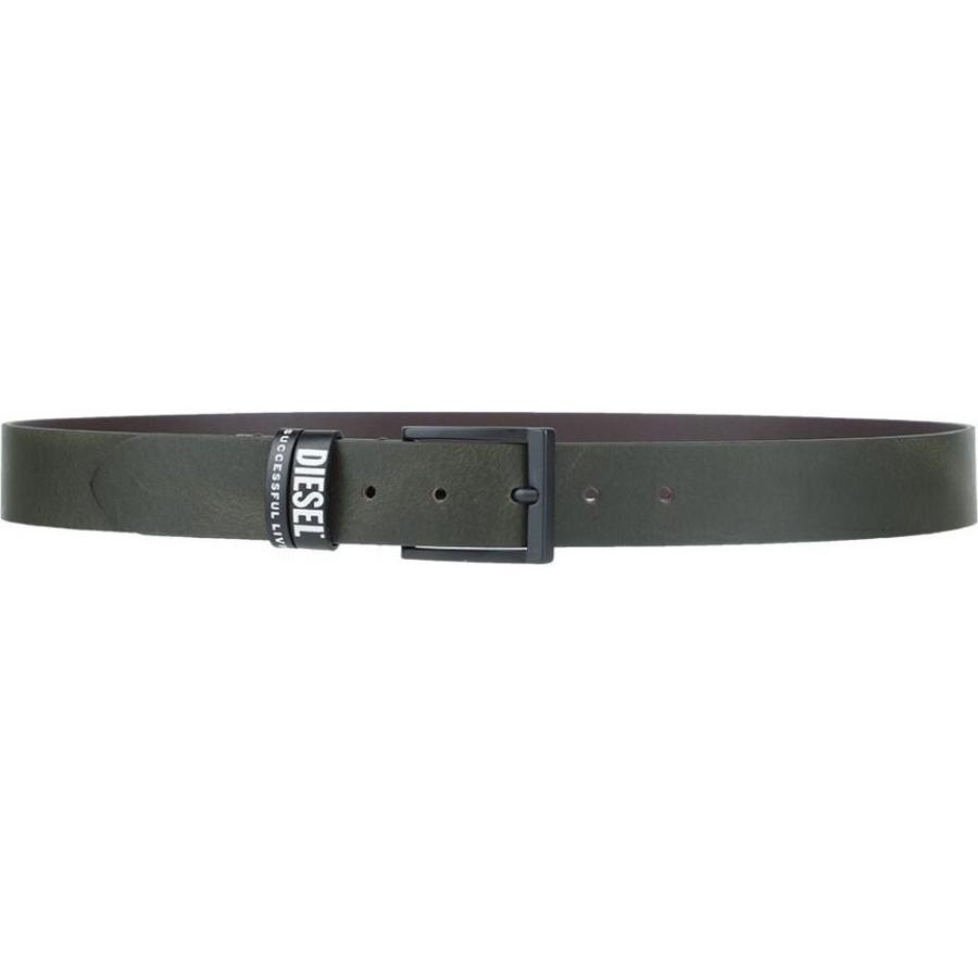 公式ショップ Diesel ディーゼル Green Dark Belt Leather ベルト メンズ Diesel ディーゼル ファッション小物 メンズ ベルト 財布 帽子 ファッション小物
