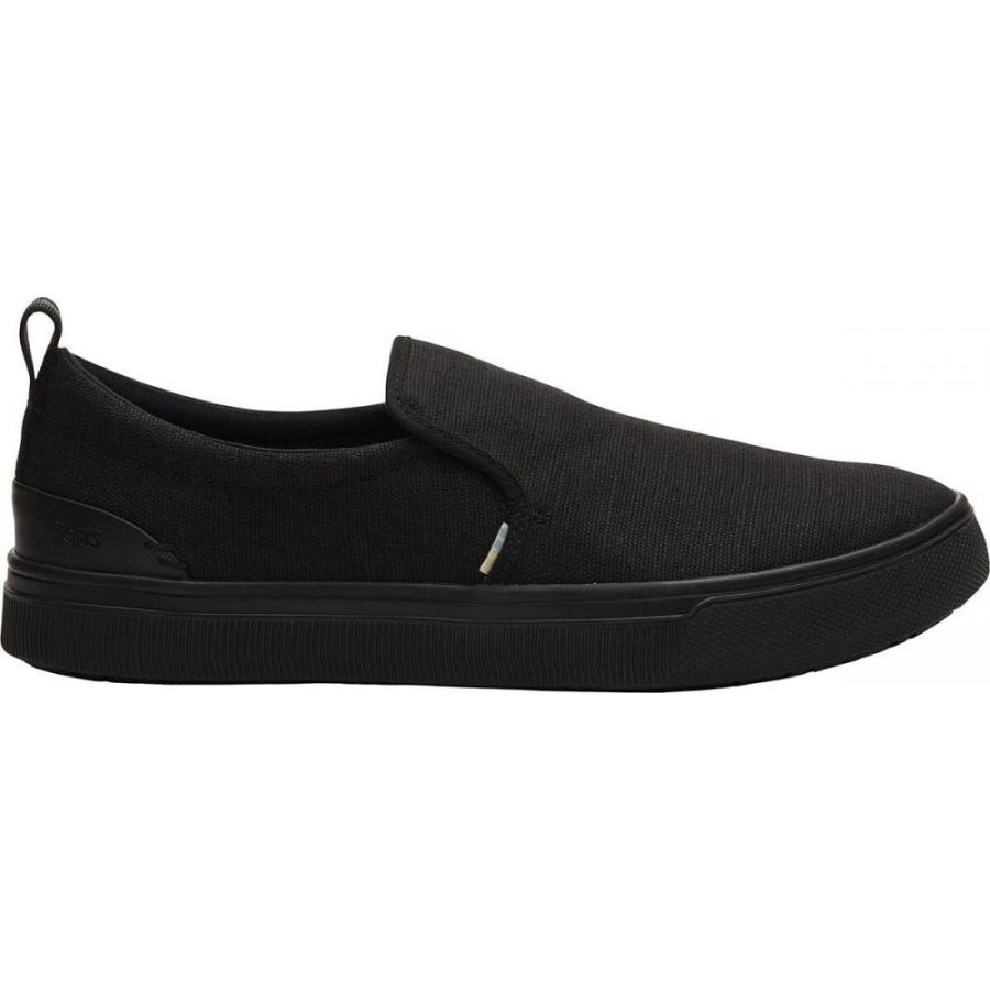トムス Toms メンズ スリッポン フラット シューズ 靴 Trvl Lite Slip On Shoe Black Black Heritage Canvas Www Wearefromdust Org