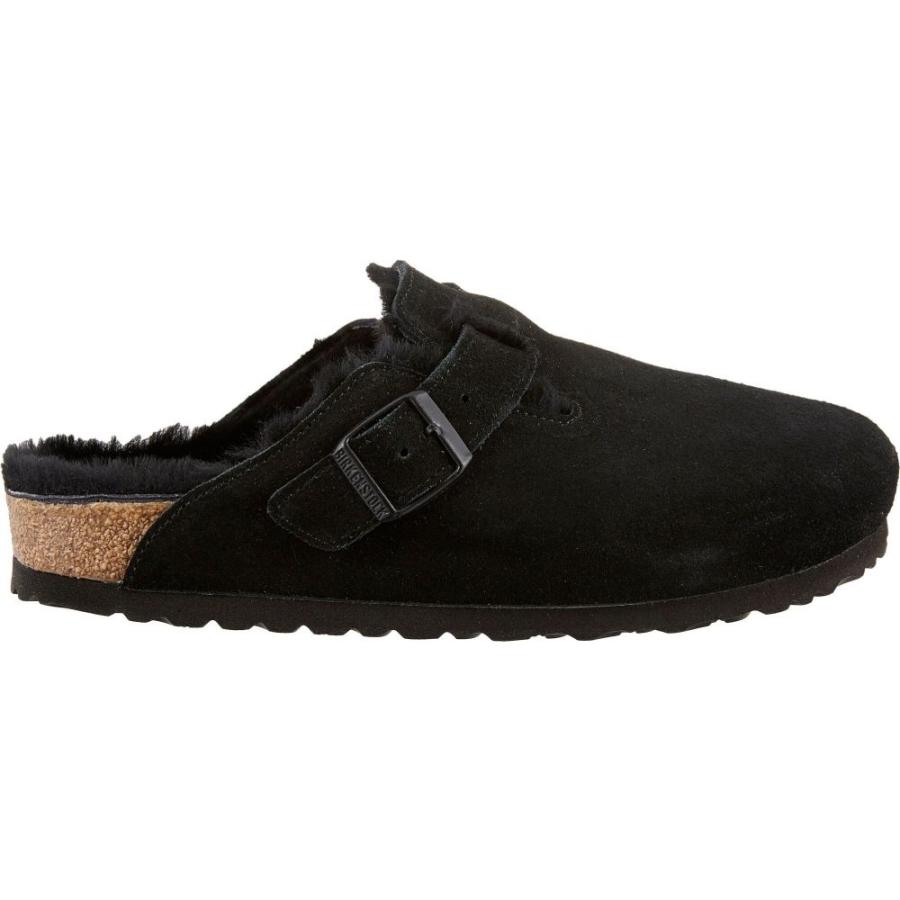おすすめ Birkenstock ビルケンシュトック Black Black Clogs Shearling Boston シューズ 靴 クロッグ レディース Birkenstock ビルケンシュトック レディース クロッグ サンダル ミュール