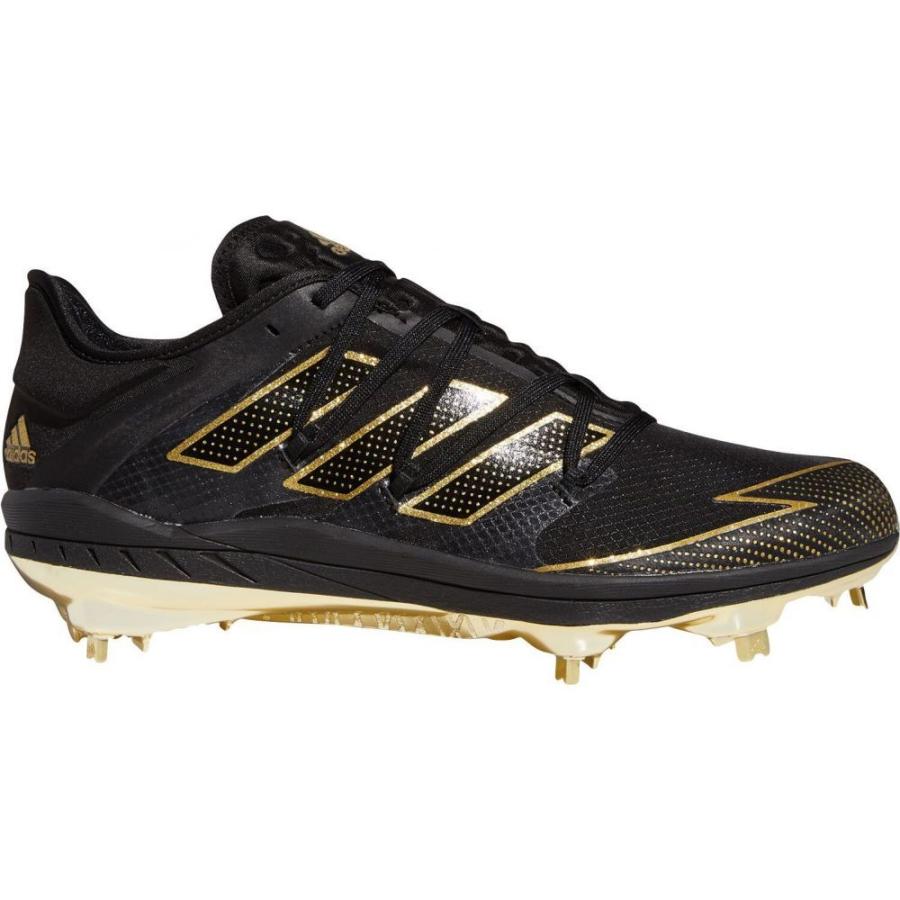 アディダス Adidas メンズ 野球 スパイク シューズ 靴 Afterburner 7 Gold Metal Baseball Cleats Black 熱販売