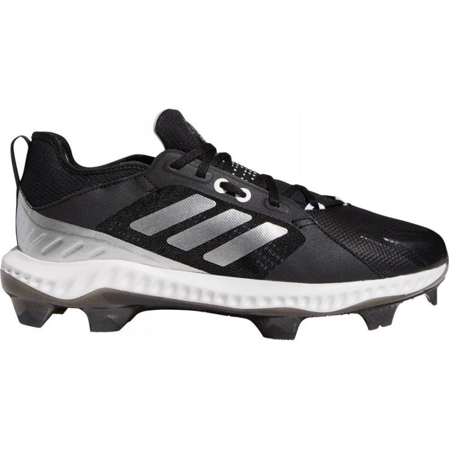 最新コレックション アディダス Adidas レディース 野球 スパイク シューズ 靴 Purehustle Tpu Softball Cleats Black Silver 激安特価 Activi Cadp Md