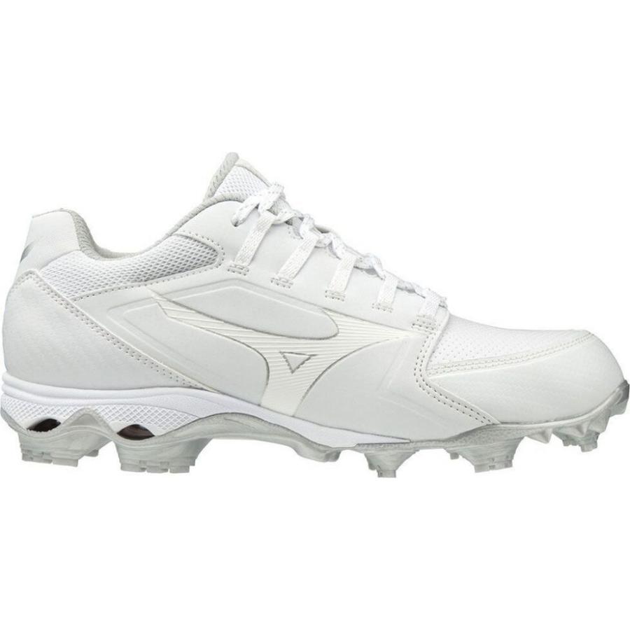 21 新作 Advanced 9 Spike シューズ 靴 スパイク 野球 レディース Mizuno ミズノ 野球 レディース シューズ 靴 ミズノ Mizuno Finch White Cleats Softball 4 Elite スパイク シューズ