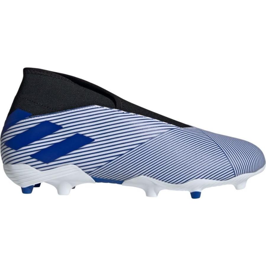 メーカー包装済 アディダス Adidas メンズ サッカー スパイク シューズ 靴 Nemeziz Laceless 19 3 Fg Soccer Cleats White Blue 高速配送 Atempletonphoto Com