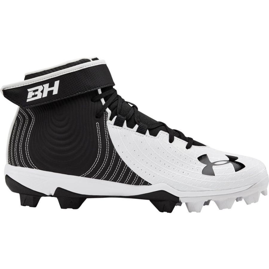 新品本物 メンズ シューズ 靴 アンダーアーマー Armour Under 野球 White Black Cleats Baseball Rm Mid 4 Harper シューズ 靴 スパイク 野球 メンズ Armour Under アンダーアーマー スパイク シューズ Cutacut Com