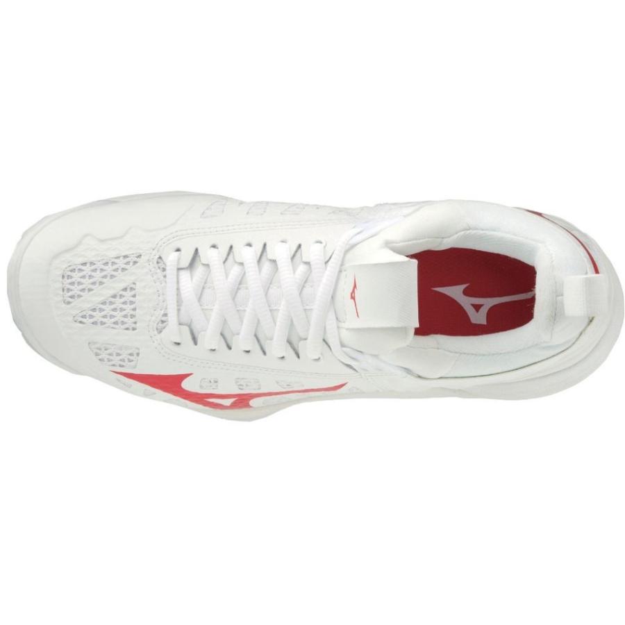 ミズノ Mizuno レディース バレーボール シューズ・靴 Wave Momentum Volleyball Shoes White/Red｜fermart-shoes｜04
