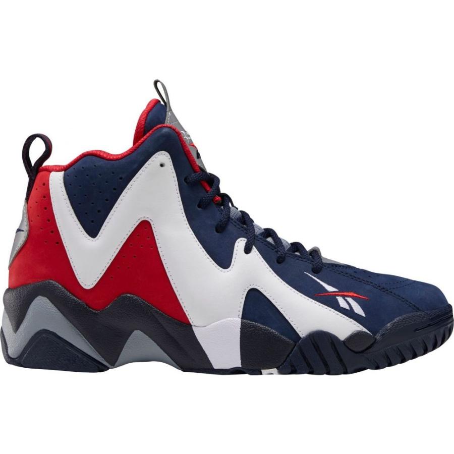 red white and blue nike basketball shoes