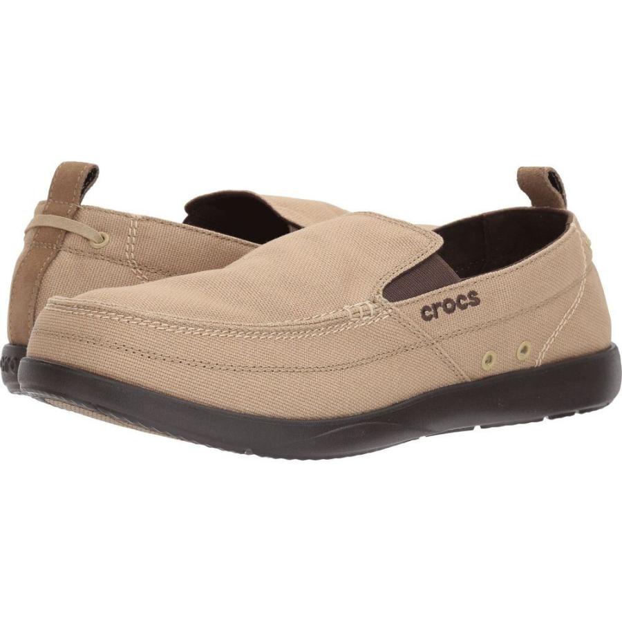お歳暮 クロックス Crocs メンズ ローファー シューズ 靴 Walu Khaki Espresso 激安単価で Diocesekabgayi Org