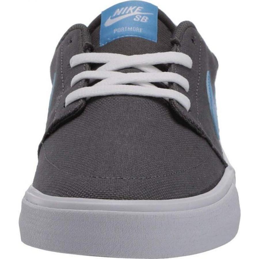 nike sb portmore ii solar canvas trainers in grey
