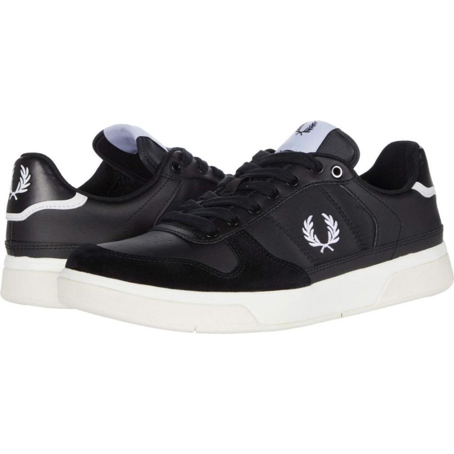 大人気 フレッドペリー Fred Perry メンズ スニーカー シューズ 靴 00 Leather Poly Black White 気質アップ Skylanceronline Com