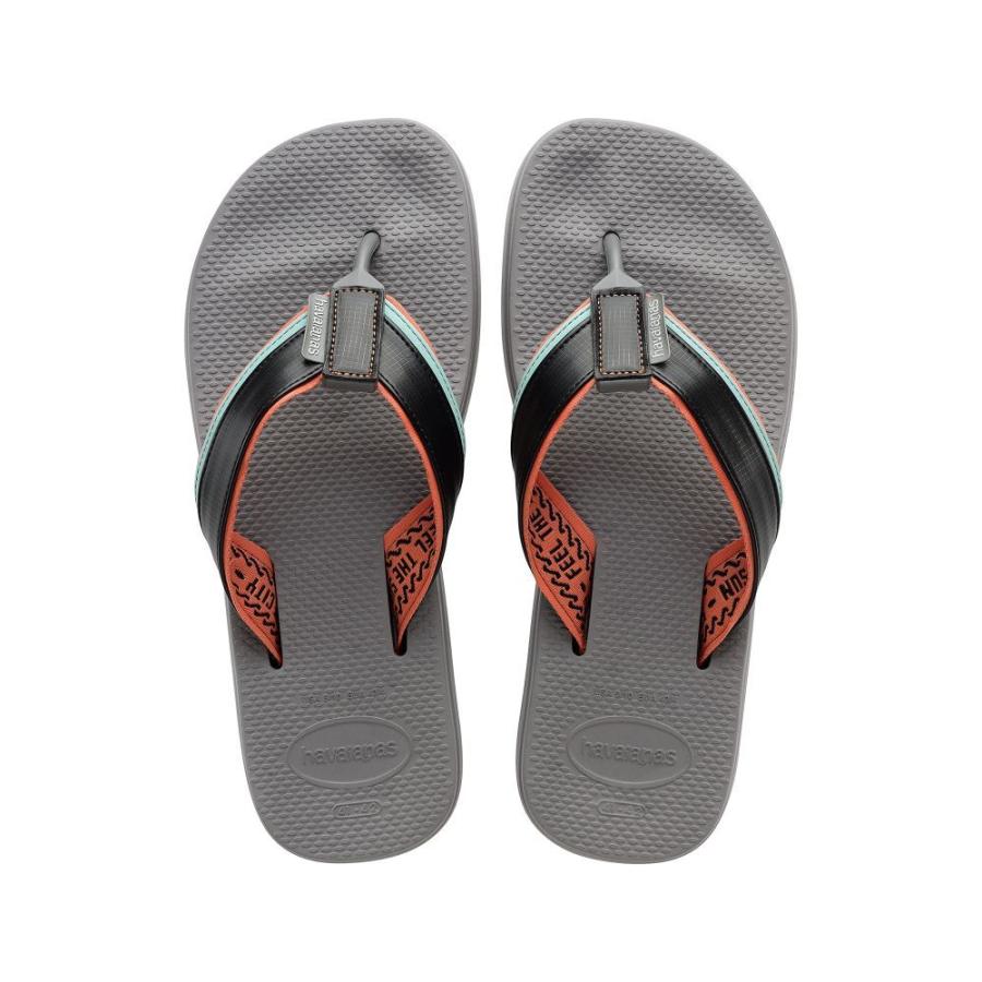 定番人気 Havaianas ハワイアナス シューズ 靴 メンズ ビーチサンダル ハワイアナス Havaianas メンズ Grey Steel Flip Flop Tech Urban シューズ 靴 ビーチサンダル サンダル