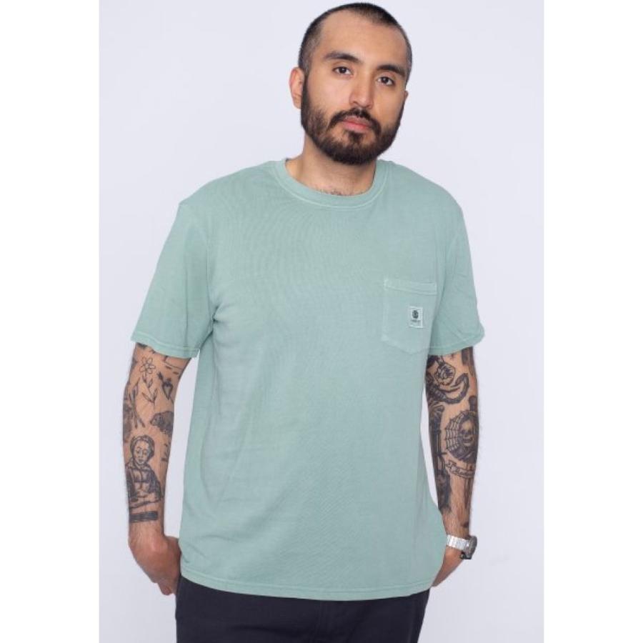 高品質の激安 エレメント Element メンズ Tシャツ ポケット トップス Basic Pocket Label Chinois Green T Shirt Green 半袖 サイズ M Www Thinktocode Com