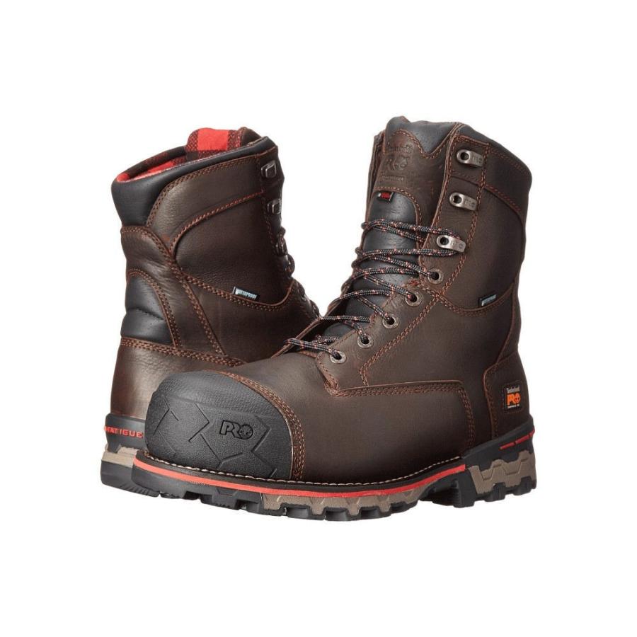 魅力的な ティンバーランド Timberland Pro メンズ ブーツ シューズ 靴 8 Boondock 1000g Composite Safety Toe Waterproof Insulated Brown Tumbled Leather 超人気の Lewisfamilyinsurance Com